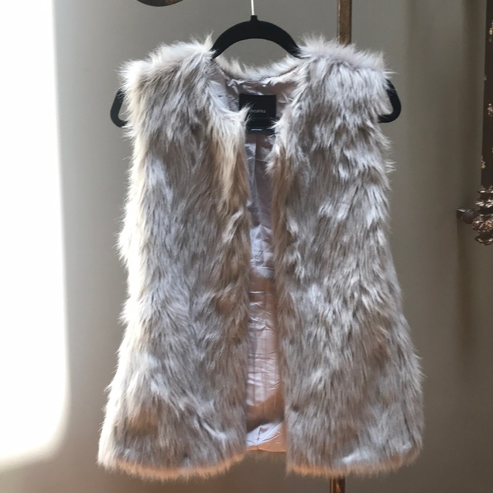 Faux fur vest